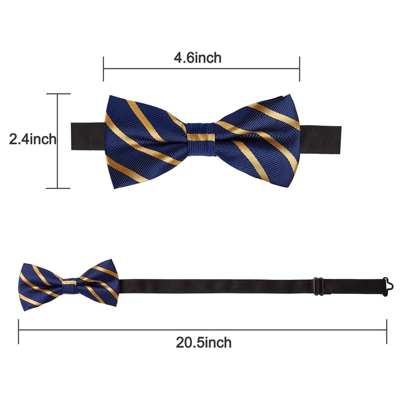 AUSKY 8-Pack Pre-Tied Bow Ties for Men & Boys |