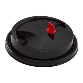 Karat Sipper Dome Lid for 24 oz Tall Premium PP Cup - Black