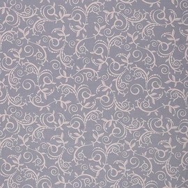 Mook Fabrics Cotton Blenders Scroll Vine, Grey 15 Yard Bolt