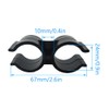 Pack of 20 Double Clamps Pipe Clamps PVC Plastic Shelf