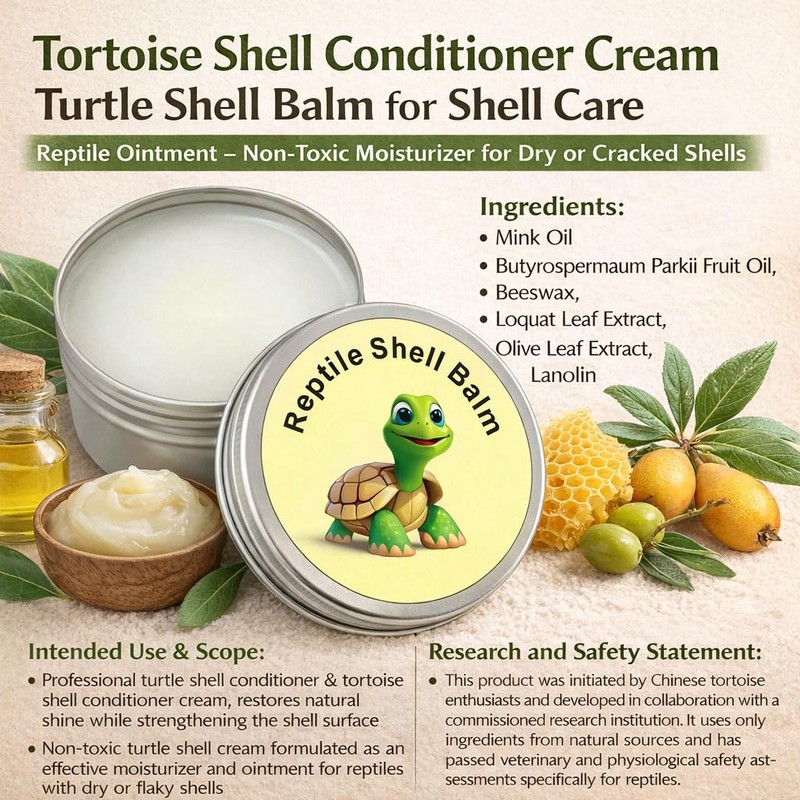 RONDURE Reptile Shell Balm 2 Oz Turtle Care Shell Conditioner