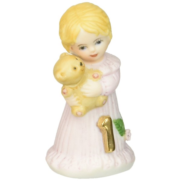 Enesco Growing Up Girls “Blonde Age 1” Porcelain Figurine, 1.75”
