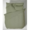 Plain Dyed Cotton Percal Military Green 200TC Flat Sheet 240