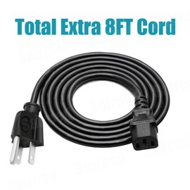 8ft Power Cord Replacement for Bose Power Stand L1 Compact System Model II 1S I PA Speaker 3 Prong AC Cable