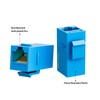 Iwillink RJ45 Cat6 Keystone Coupler 10-Pack, Female to Female Cat6