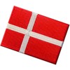 Denmark Flag Embroidered Patch Danish Iron On Sew On National