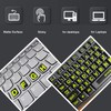 2 Pack English US Self-Adheisive Keyboard Stickers, Bright Green Lettering