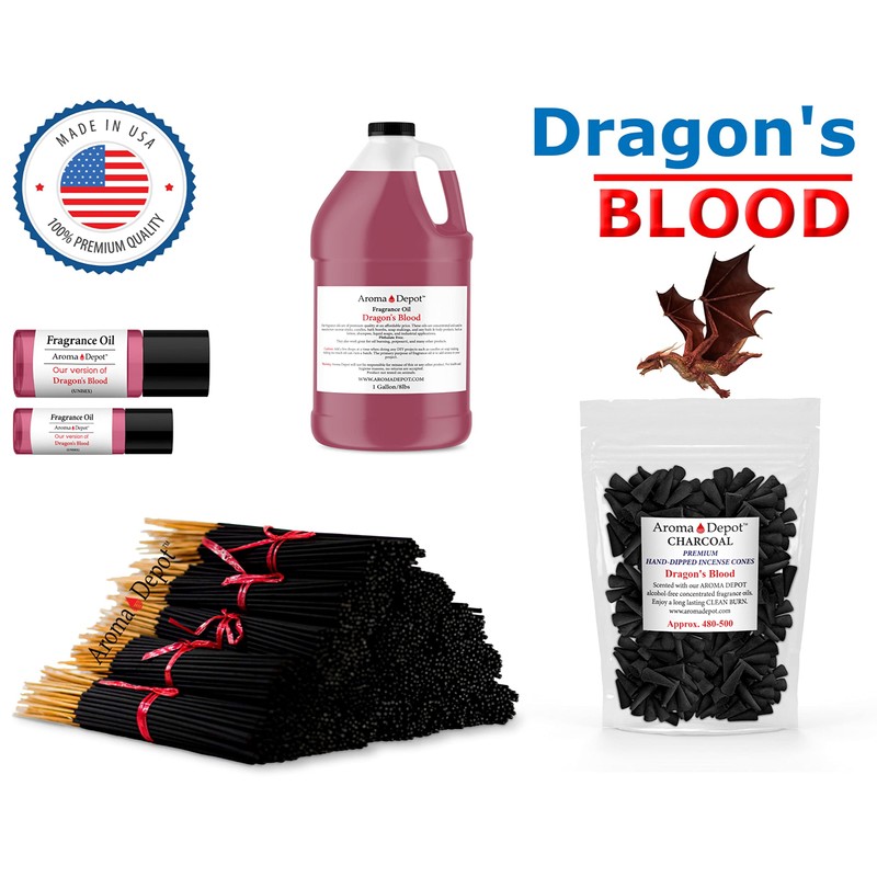 1'' Dragons Blood Incense Charcoal Cones (Approx. 40-50)