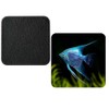 Set Of 4 Blue Angel Fish Tropical synthetic Leather Square