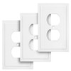 Modern Edge Decorative Wall Plate Switch Plate Outlet Cover, Durable