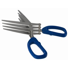 blntackle76 Worm Shears Bait Scissors 4 Compartments Approx. 19 cm Stable Stainless Steel Worm Cutter + Free Petri Heil! Sticker