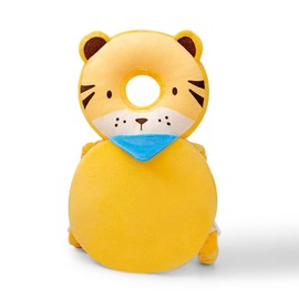 Baby Head Protector, Toddlers Head Safety Pad Cushion, Adjustable Toddlers Head Safety Pad Cushion Backpack, Baby Back Protection for Crawling & Walking, for Age 4-24Months (Tiger)