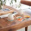 Boho Coasters Bohemian Absorbent Coasters for Drinks Mountain Sun and