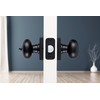 BRINKS – Contemporary Privacy Locking Interior Ball Door Knob, Matte