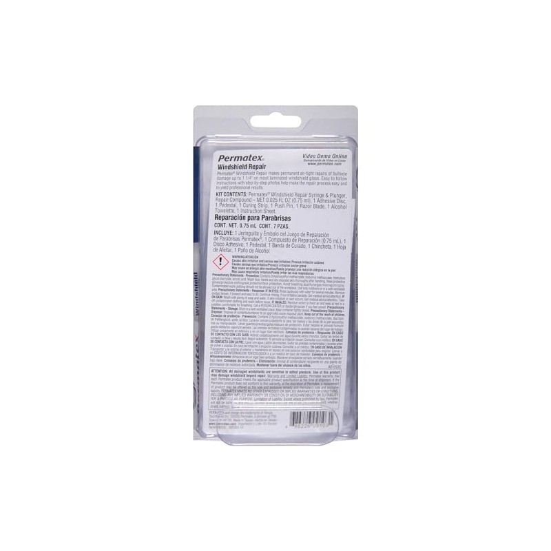 Permatex Kit de Reparación de Parabrisas