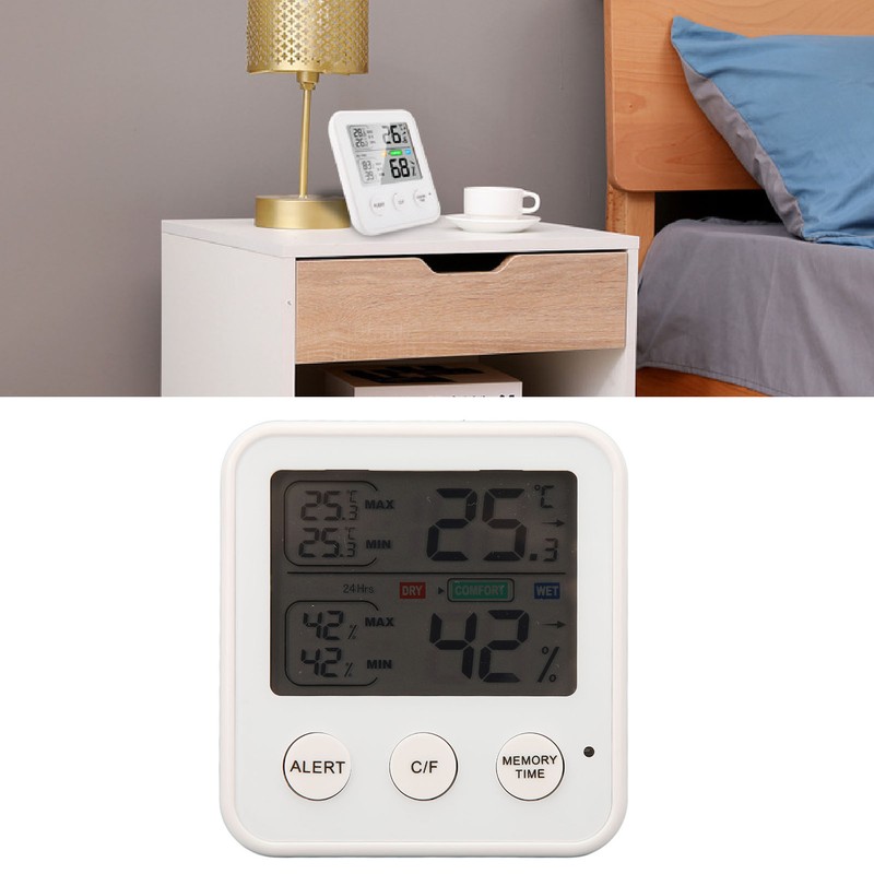 LCD Digital Display Thermometer Hygrometer Temperature Humidity Meter Gauge Hygrothermograph