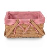 PICNIC TIME Farmhouse Basket, Wicker Basket, Empty Basket, Small Picnic