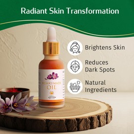 Kerala Ayurveda Kumkumadi Face Serum for All Skin Types (1 Fl Oz) | Saffron & Lotus Infused Brightening Serum | Reduces Wrinkles, Pigmentation & Dark Spots | Anti-Ageing Solution | Ideal for Gua Sha
