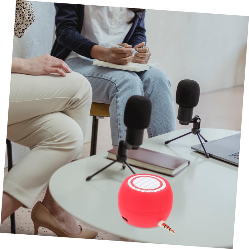 Tofficu 3.5mm Input Mini Speaker Desktop External Speaker Computer Portable