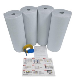 US Energy Products NASATECH White (Pre-cut 16 Section Panel) 2 Two Car Garage Door Insulation Foam Kit (Fit garages upto 16L x 8W) made in USA increases R Value