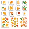 6Pcs Fall Window Decorations, Thanksgiving Window Decor Maple Window Clings