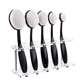 UNIMEIX 5 Pack Blending Brush for Card Making with Holder Crafting Ink Blender Brushes Set Tool Crafter Paper Background Brush for Makeup or Drawing (Black)