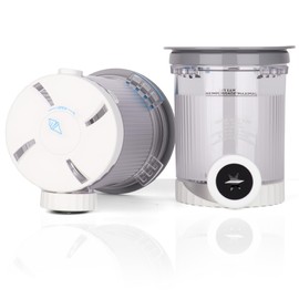 ZYROA 2-Pack Pints and Lids for Ninja CREAMi NC700 Series Ice Cream Makers, BPA-Free, Dishwasher Safe, Grey