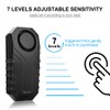 Wsdcam 113dB Bike Alarm Wireless Vibration Motion Sensor Waterproof Motorcycle