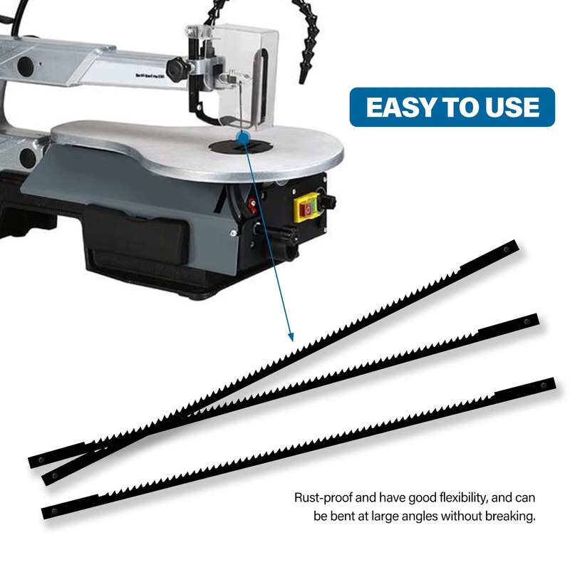 VooGenzek 20 PCS Scroll Saw Blades Set, 15 Teeth Carbon
