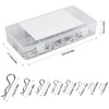 180 Pcs Cotter Pins Assortment Kit, 8 Sizes Stainless Steel