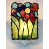 HUIMEIJU Tiffany Glass Night Light - Bedroom, Study, Aisle, Gem,