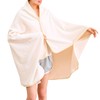 Throw Blanket, Wearable Blanket, Button, Flannel, 39.4 x 55.1 inches