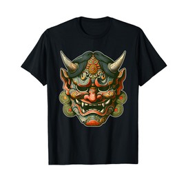 Yokai Oni Face Mask Japanese Devil Japanese Demon Oni Mask T-Shirt
