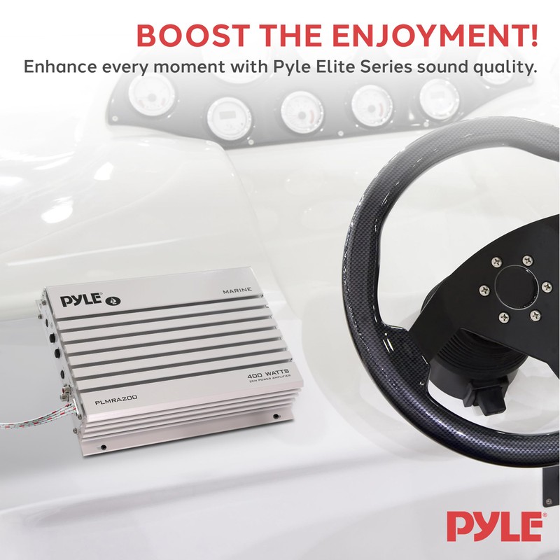 Pyle Hydra Marine Amplifier Upgraded Elite Series 400 Watt 2