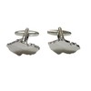 Czech Republic Czechia Map Shape and Flag Design Cufflinks