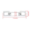 munirater Front Bumper Skid Plate Chrome Plastic Replacement for 2015-2019