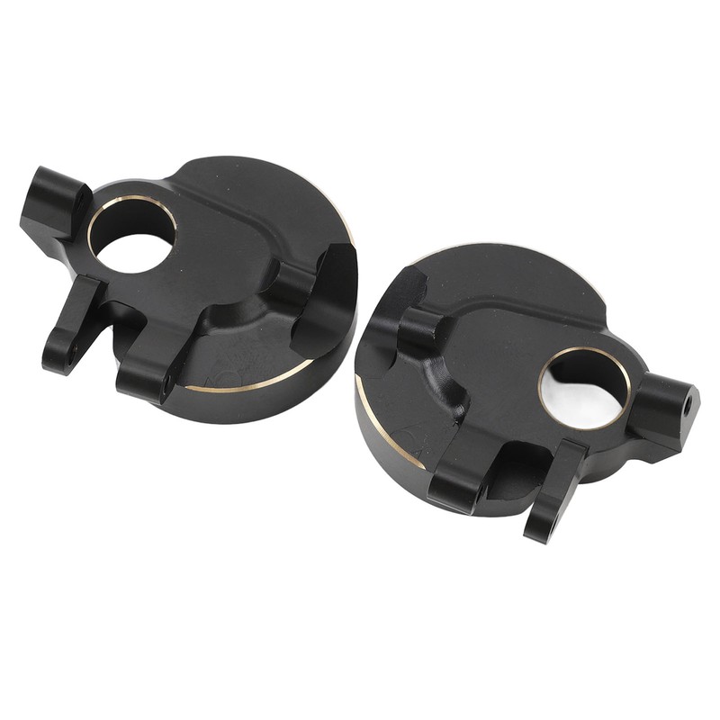 2Pcs RC Steering Knuckles Black Coated Brass Front Steering Knuckles