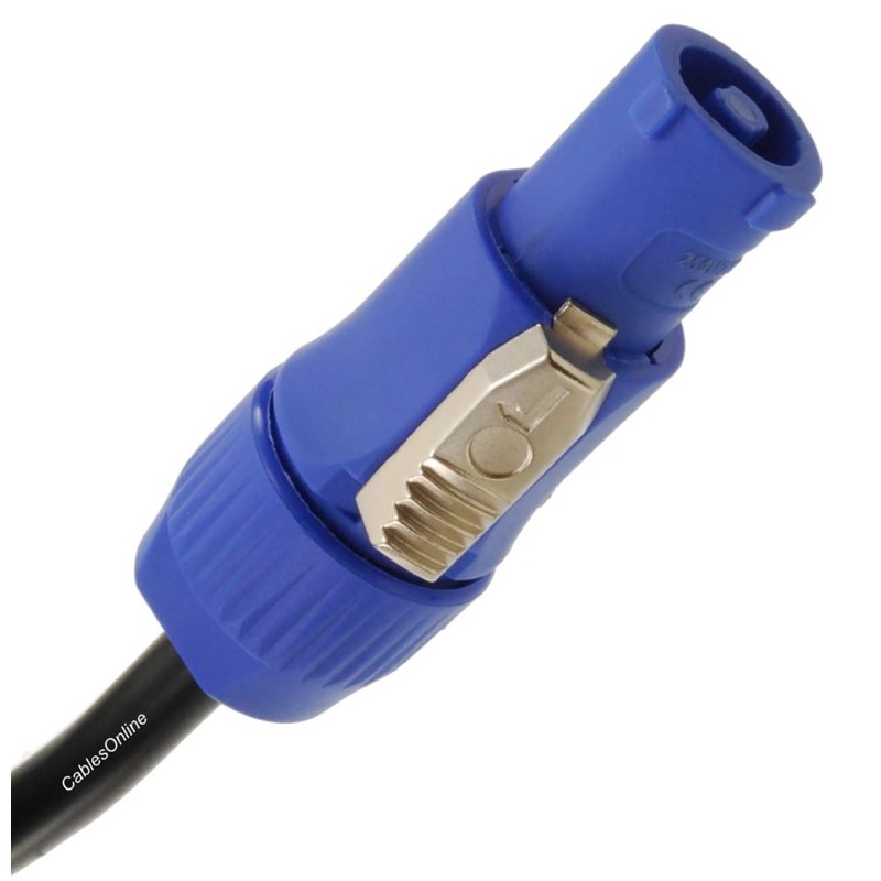CablesOnline, 6ft. 16AWG Stage Lighting Fixture PowerCon-Compatible Power-Through Jumper Cable,