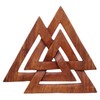 Windalf Valknut Handmade Wall Decoration 24 cm Viking Wotans Knot