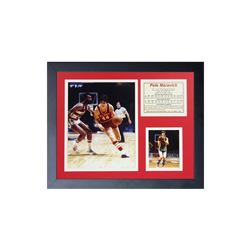 Legends Never Die "Pistol Pete Maravich Framed Photo Collage, 11