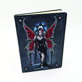 Crystal Art Notebook - Aracnafaria - Create a Sparkling Notebook Cover Using Crystals - for Ages 8 and up