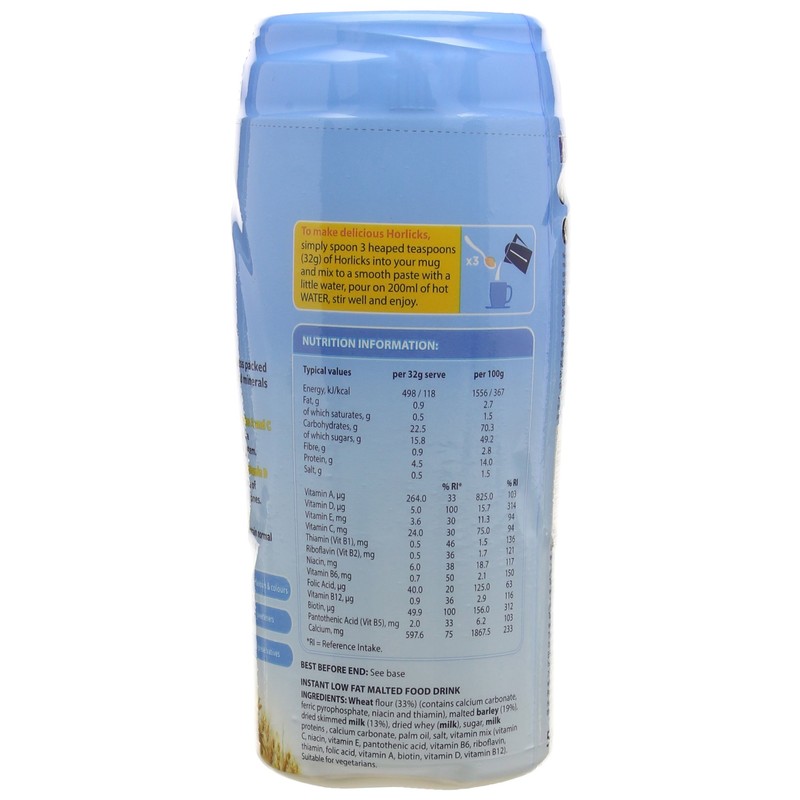 Horlicks The Original Malted Milk Drink Light, 500g