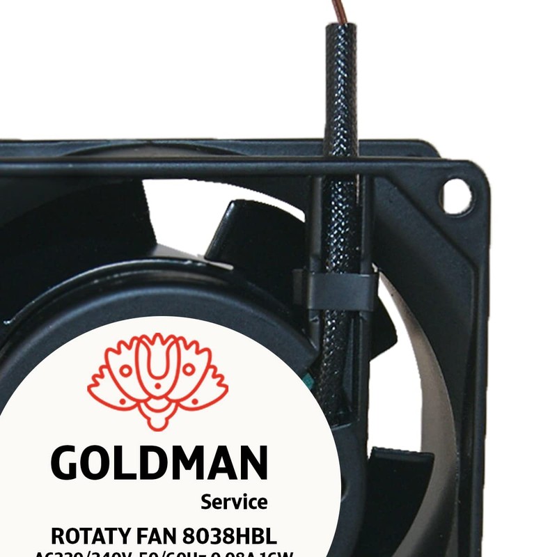 GOLDMAN SERVICE Axial High Temperature Insertable Fan Metal Universal 80