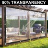 Tarpaulin Waterproof, Waterproof Transparent Tarpaulin with Eyelets 2 x 4
