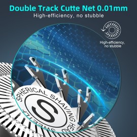 SweetLF [2024 NEU] Elektrischer Herrenrasierer für den Nass- und Trockengebrauch, wiederaufladbar mit wasserdichter IPX7-Technologie, mit Barttrimmer, 4D-Drehköpfen und LED-Display