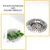 VONRUSS-UK Stainless Steel 2Pcs Kitchen Sink Strainer Plug Standard Dual