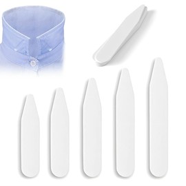 SGERUFZ Set of 50 Collar Stays for Men's Shirts, Shirt Collar Insert, Collar Reinforcer Made of Chopsticks for a Perfect Fit of the Shirt Collar (Available in 5 Sizes)