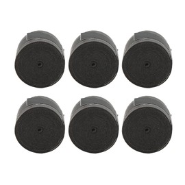 DOACT - Cinta de Agarre para Raqueta de Tenis de 6 Piezas, Cinta de Agarre para Tenis de PU, Antideslizante, con absorción de Sudor, para Raqueta de bádminton, Accesorio Deportivo, Pickleball (Negro)