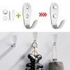YSDMY 6 Pcs Coat Hooks Wall Mounted Hat Hook Robe