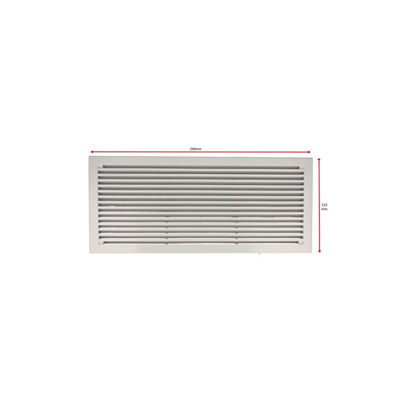 Ventilation Grille Door Ventilation Plastic 290 mm x 125 mm